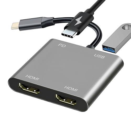 Mindorlen USB C to Dual HDMI Adapter for Monitor