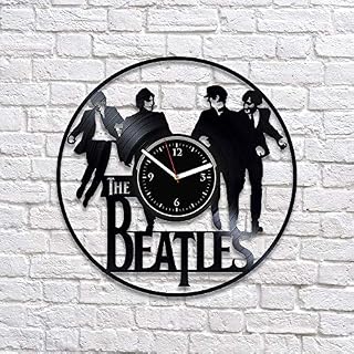 Horloge murale vinyle horloge murale Beatles horloge murale fait main anniversaire cadeau disque vinyle - Les Beatles, Paul McCartney, John Lennon, RIngo Starr, George Harrison Horloge murale vinyle horloge murale Beatles horloge murale fait main anniversaire cadeau disque vinyle – Image 2