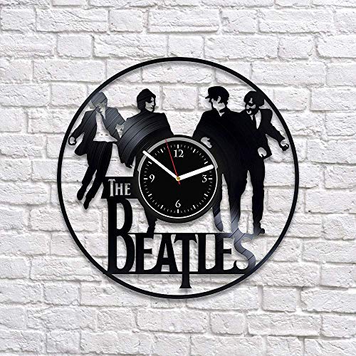 Horloge murale vinyle horloge murale Beatles horloge murale fait main anniversaire cadeau disque vinyle - Les Beatles, Paul McCartney, John Lennon, RIngo Starr, George Harrison Horloge murale vinyle horloge murale Beatles horloge murale fait main anniversaire cadeau disque vinyle – Image 3