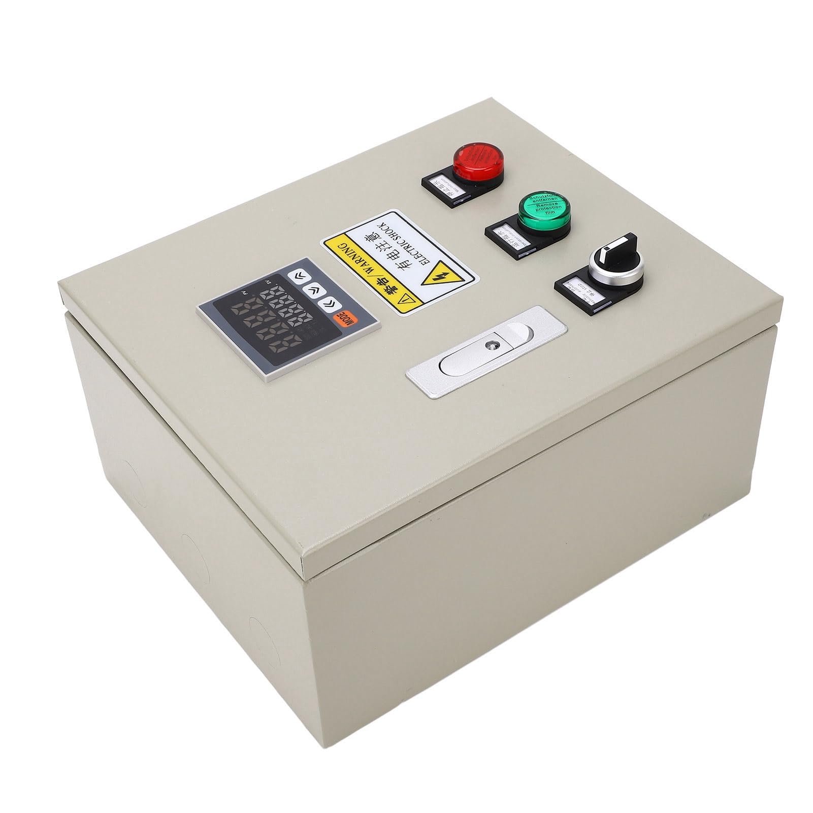 Cryfokt Controlador de Temperatura PID Termostato Inteligente Trifásico Caja de Control de Temperatura Lectura Clara para Varios Campos Material Acero Inoxidable/ABS/Cobre