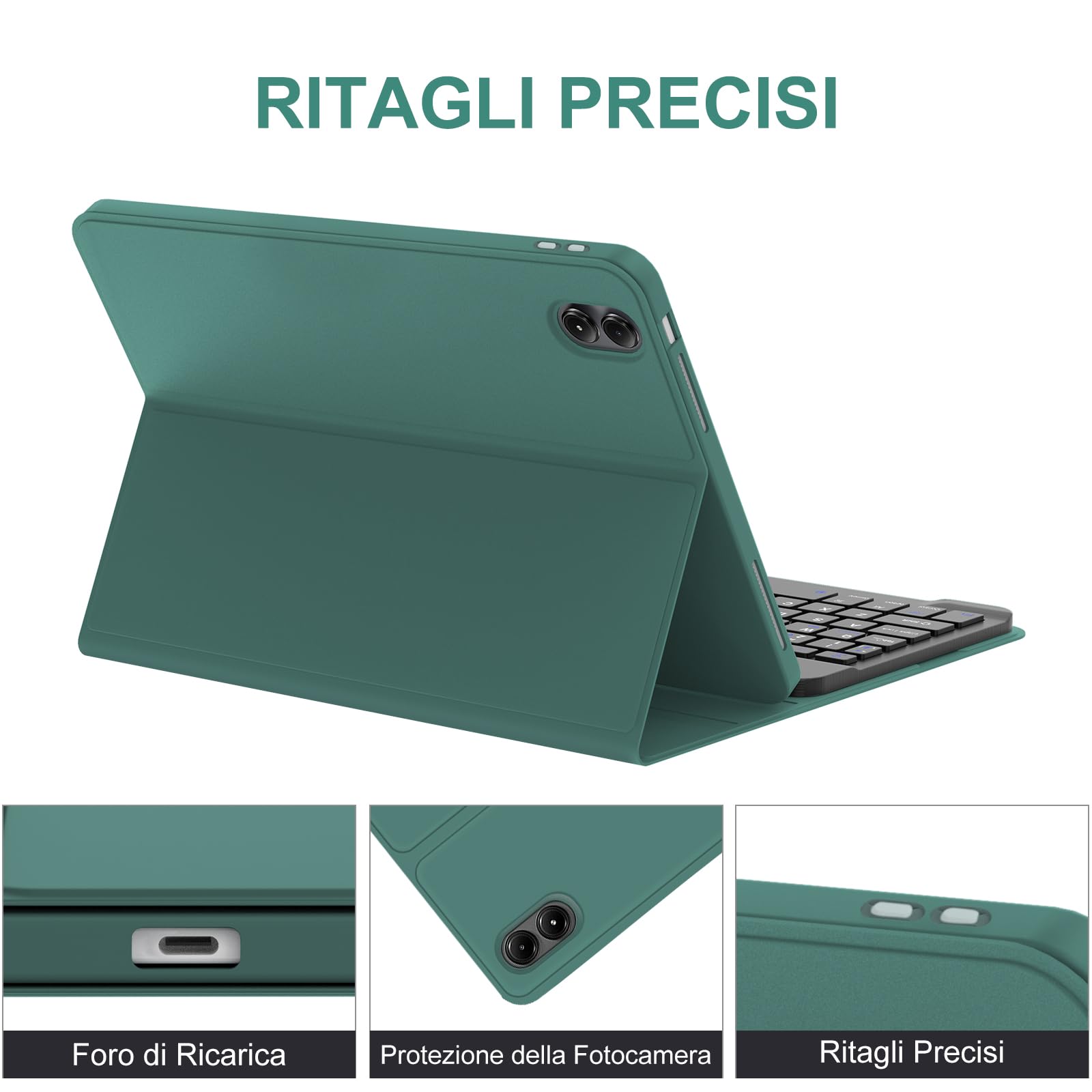 Custodia Per Xiaomi Redmi Pad Pro 12.1" 2024 / Poco Pad - Cover Con Supporto Pieghevole
