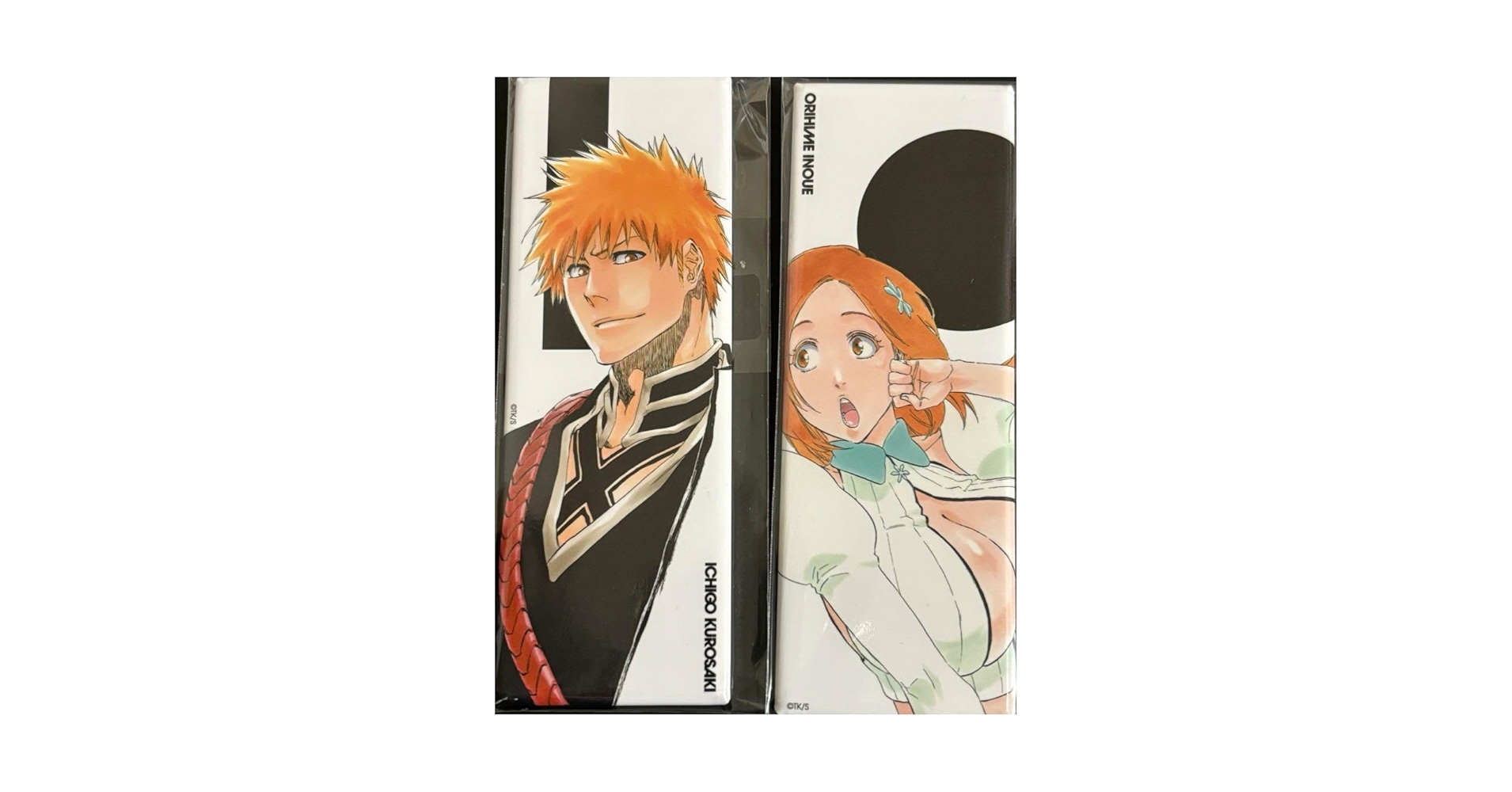 Amazon | BLEACH 絵札缶バッジ 一護織姫 セット | バッジ | おもちゃ