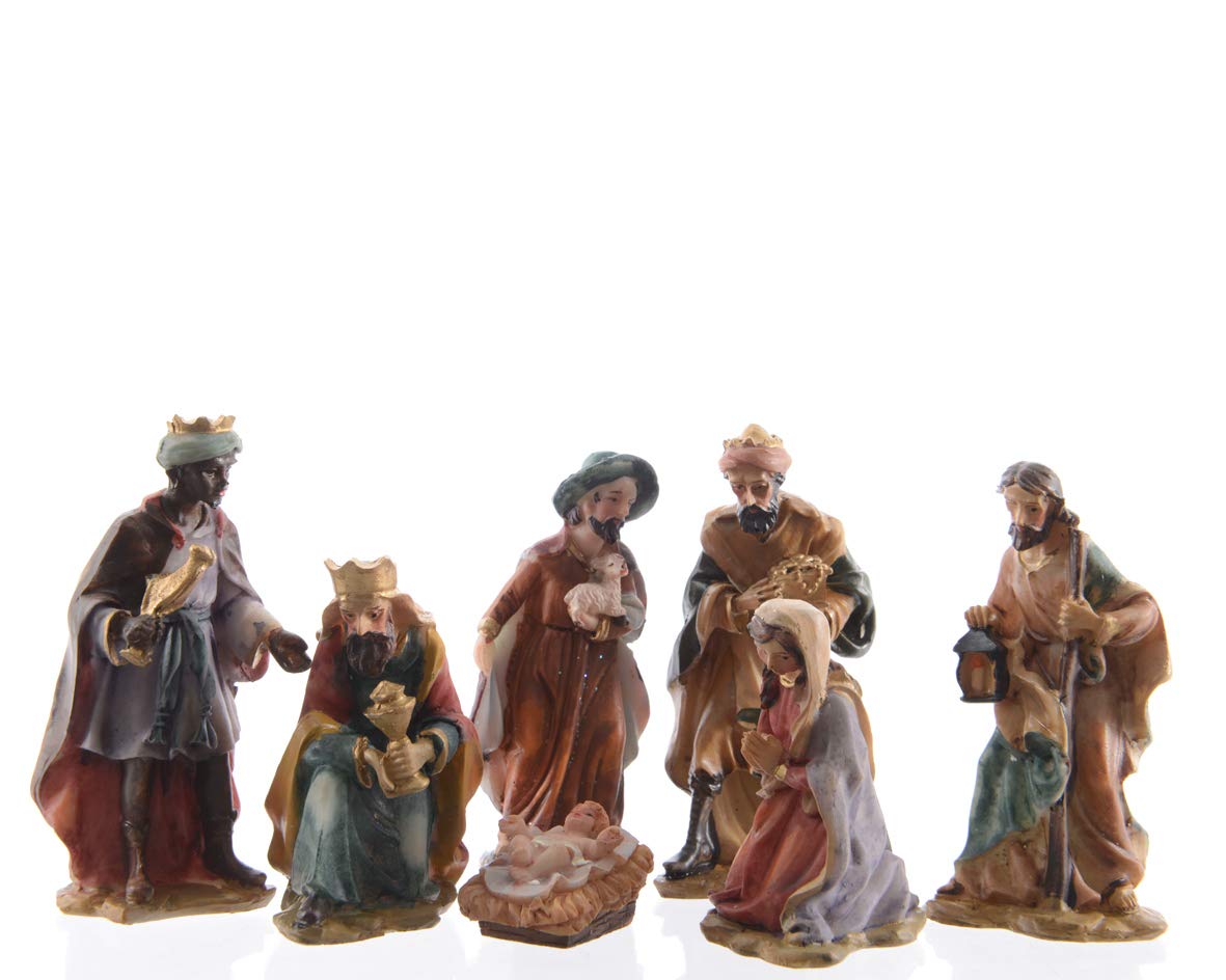 SET DE 7 FIGURAS PARA BELEN 9cm