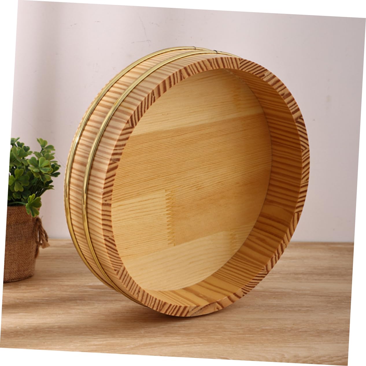 Kit per Preparare Sushi Sushi Rice Mixing Tub Hangiri Giapponese in Legno per Riso, Grande Capacità e Design Raffinato, come Contenitore per Cibo in Cucina