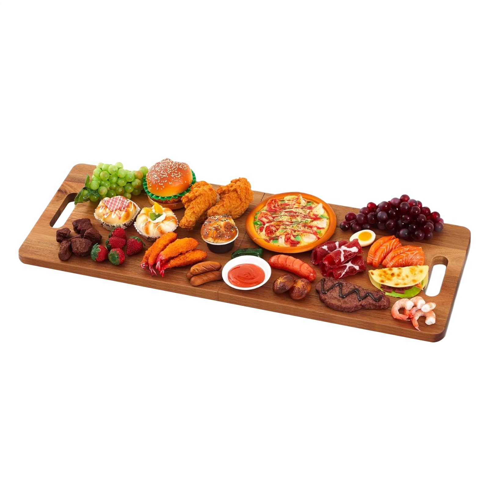 Servierplatten Holz Charcuterie Aufbewahrungsschalen | Tragbare Anrichtplatte Für Knusprige Snacks Kuchen Küchenhelfer