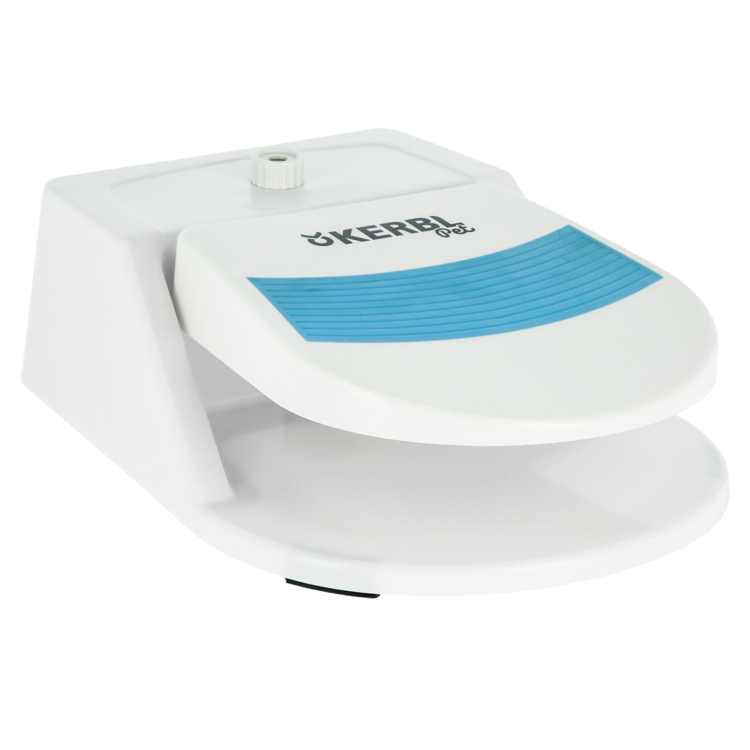 Kerbl Pet Wasserspringbrunnen Bubble, Trinkbrunnen, 25,5x18x8cm, weiß, blau, Kunststoff, Tierfütterung, Hunde, integrierter Wasserdruckregler