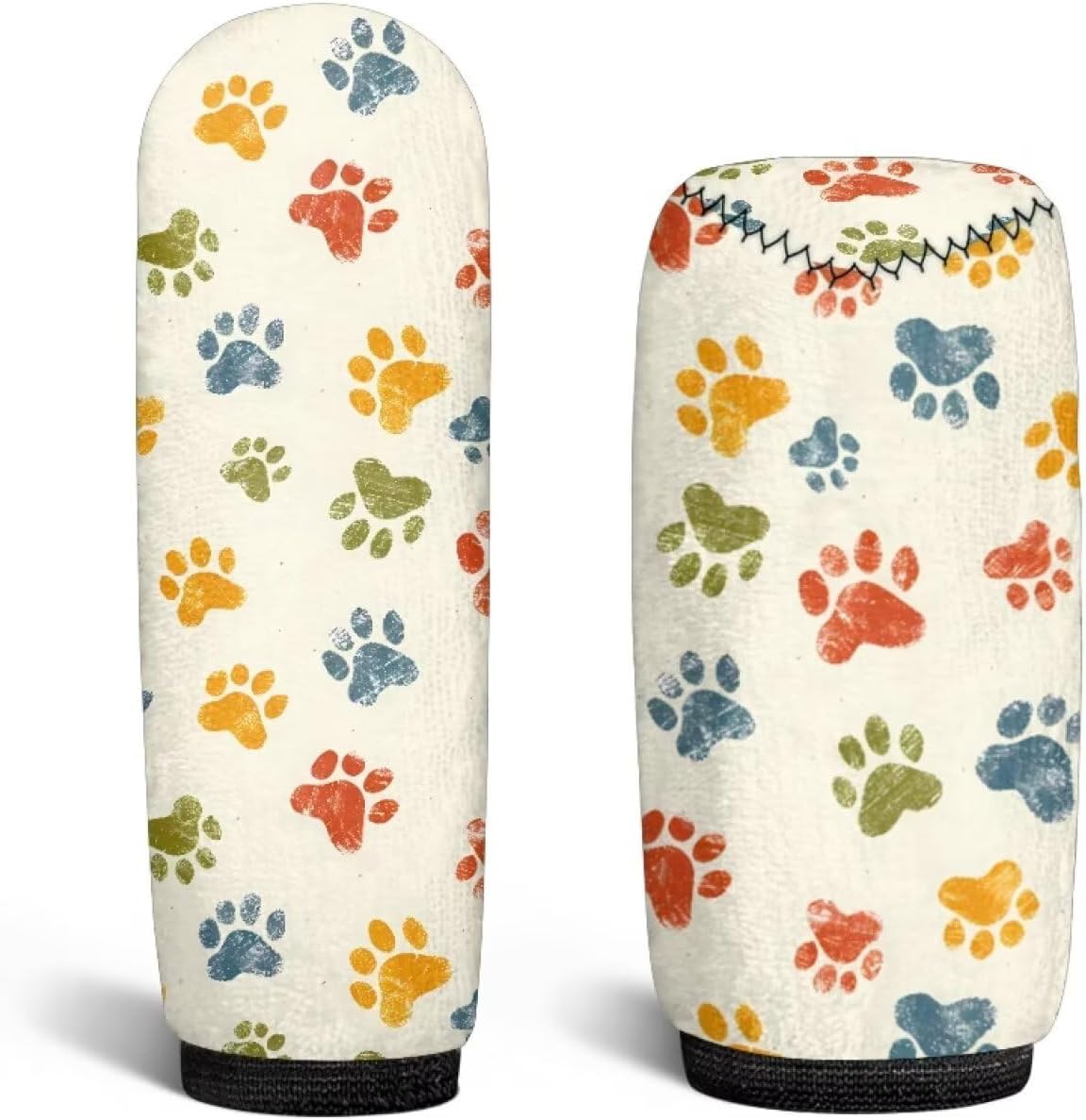 Colorful Dog Paws Auto Car Handbrake Cover Car Shift Knob Cover Set 2 Pack, Universal Fit Most Cars Sedan SUV Van Truck Cars Decor Accessories image 4