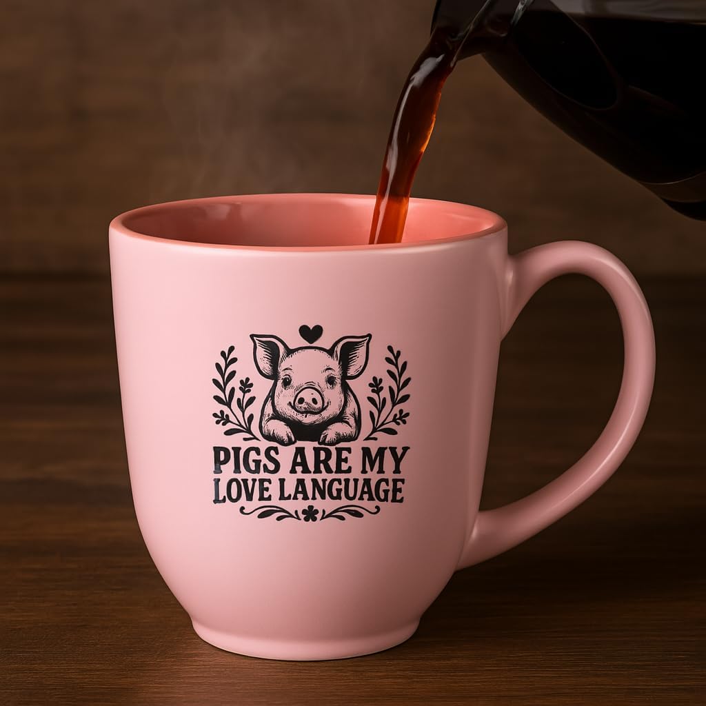 Cute Mugs for Piggy Parents, Farm Pet Lovers, Pig Moms, and Micro Farmers (Pigs Are My Love Language) - Image 5