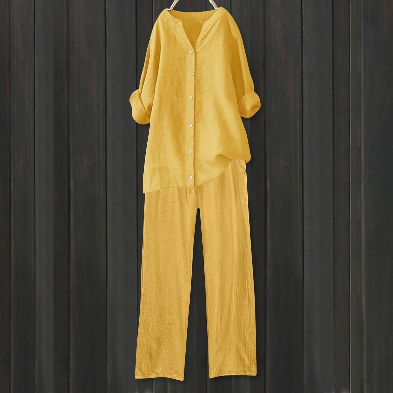 Conjunto Mujer Verano 2 Piezas Moda raje de Primavera Ligero Chndal Blusa Pantalones Ropa Playa Vacaciones Deportivo Casa Trabajoconjunto Casual mujerTejido de