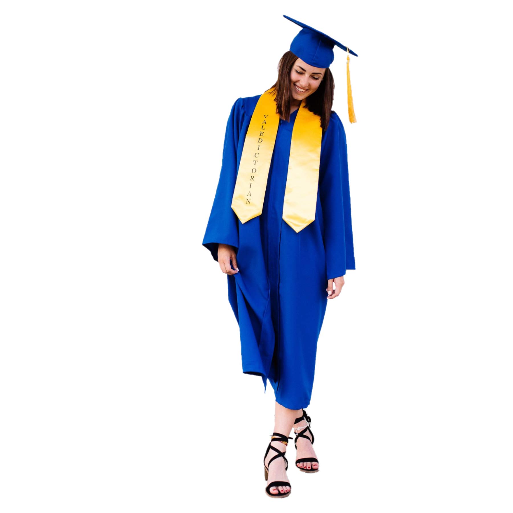 Grads4Good Gold Valedictorian Graduation Imprinted Stole