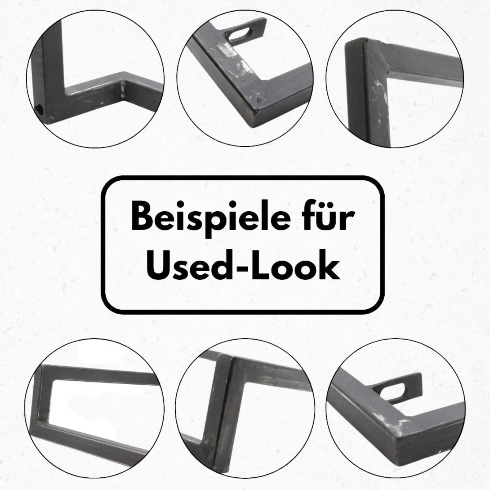 Ringo-Living Massivholz Nachttisch Lolei Hängend mit Schublade & Fach, Dunkelbraunes Regal mit Schwarzem Metall Rahmen, Schlafzimmer Wandregal Schwebend