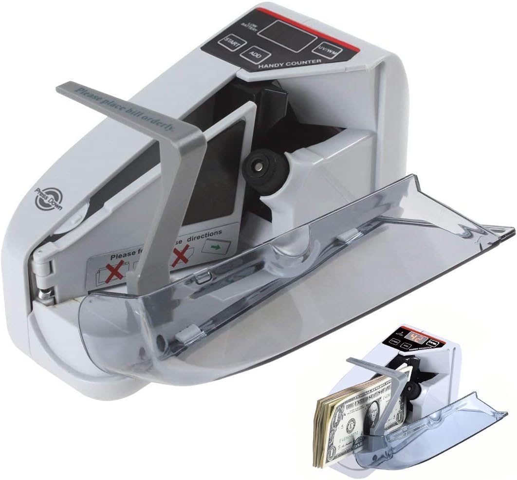 Business-Grade Note Counting Machine with Fake Note Detection & Large LCD Display, Counts All Old & New Notes, Heavy Duty Counter Specially Designed for Indian Currency