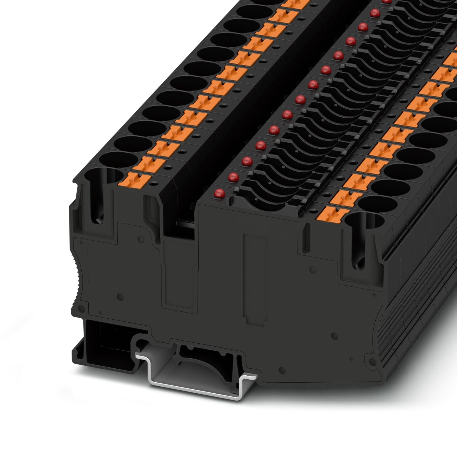 PT 10 Reihenklemme mit Sicherungshalter Schwarz, 400 V / 30A, Packung a 25 Stück