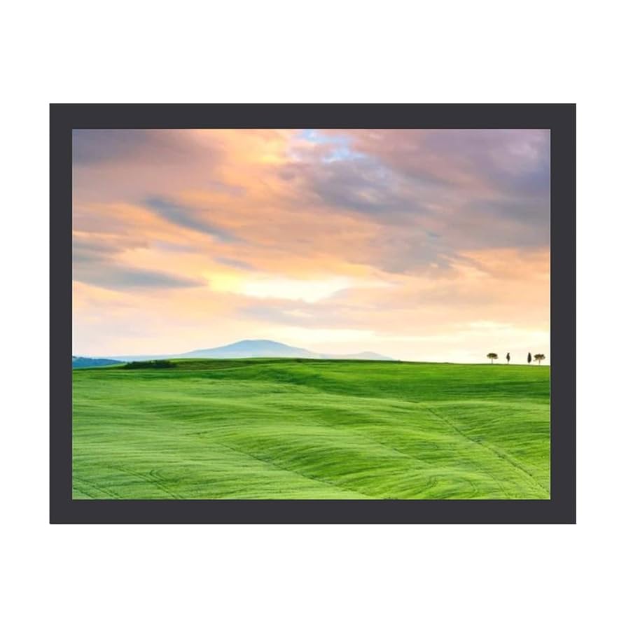 絵画 インテリア　絵　油絵　 F4-080111　風景（緑の草原と青い空） 絵画 インテリア 絵 油絵 F4-080111 風景（緑の草原と青い空