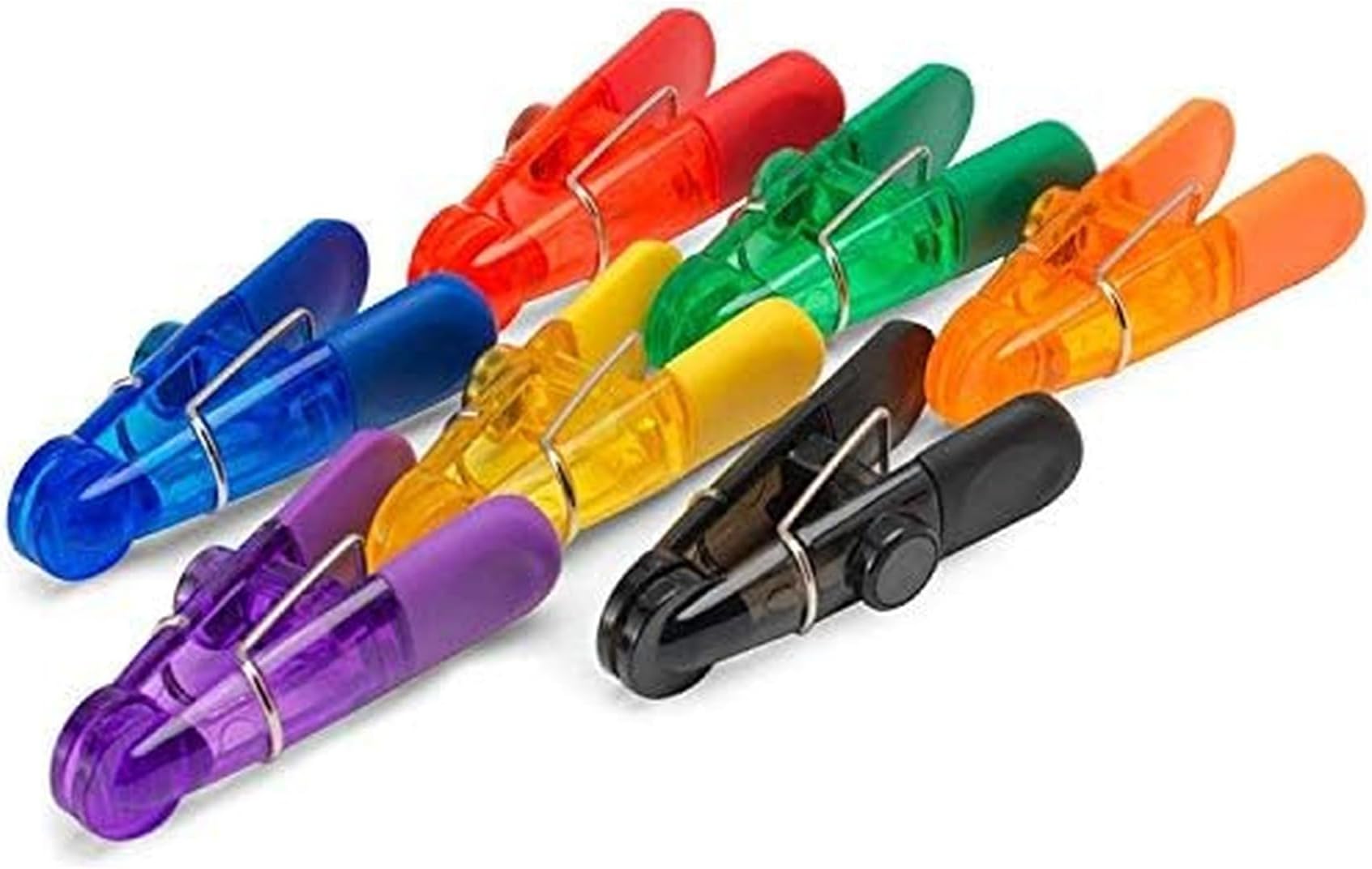 Kizmos Magnetic Multipurpose Bag Clips, Set of 7, Multicolored
