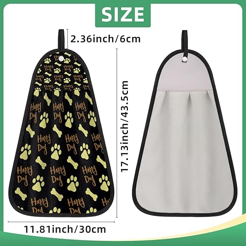 Miniatura 2 de Toallas de mano con estampado de patas de perro feliz, toallas de mano para baño, toallas de mano de secado rápido altamente absorbentes, toalla de