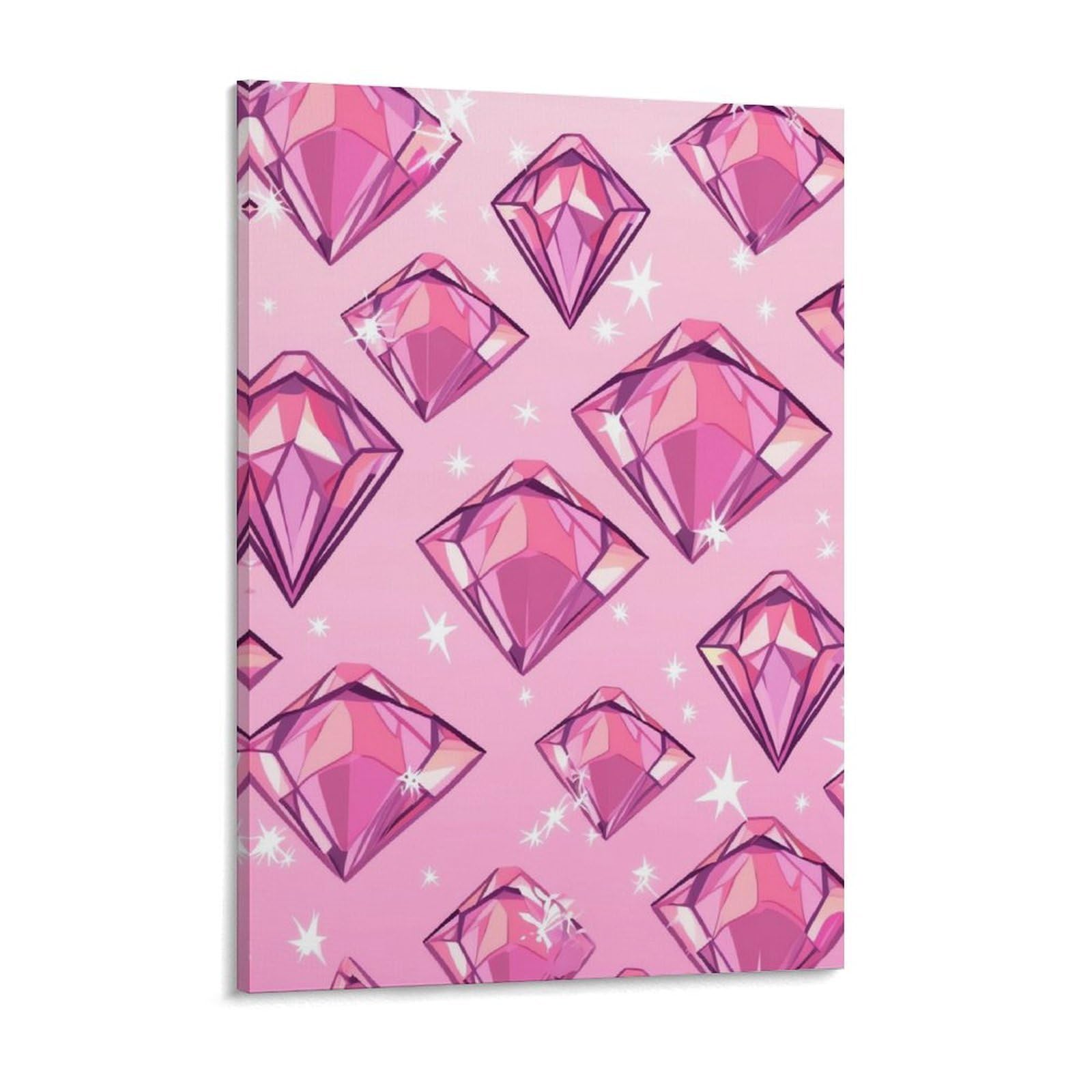 Diamond Pattern Canvas Wall Art for Bedroom 18x24inch Canvas Prints Artwork for Walls Modern Picture Artwork Painting for Living Room Aesthetic Wall Paintings for Bathroom Kitchen Office Deco