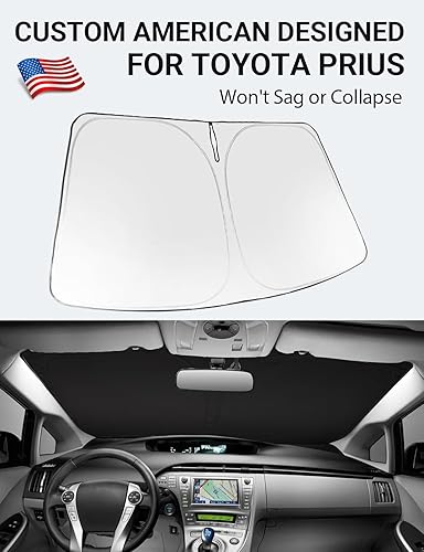 Vista 692 de Proadsy Parasol para parabrisas para BMW X1 F48 2016-2022 de 4 capas plegable, protector de parasol frontal que bloquea los rayos UV y mantiene