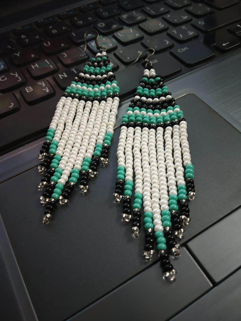 Boho Style Seed Bead Women Fringe Tassel Handmade Earrings