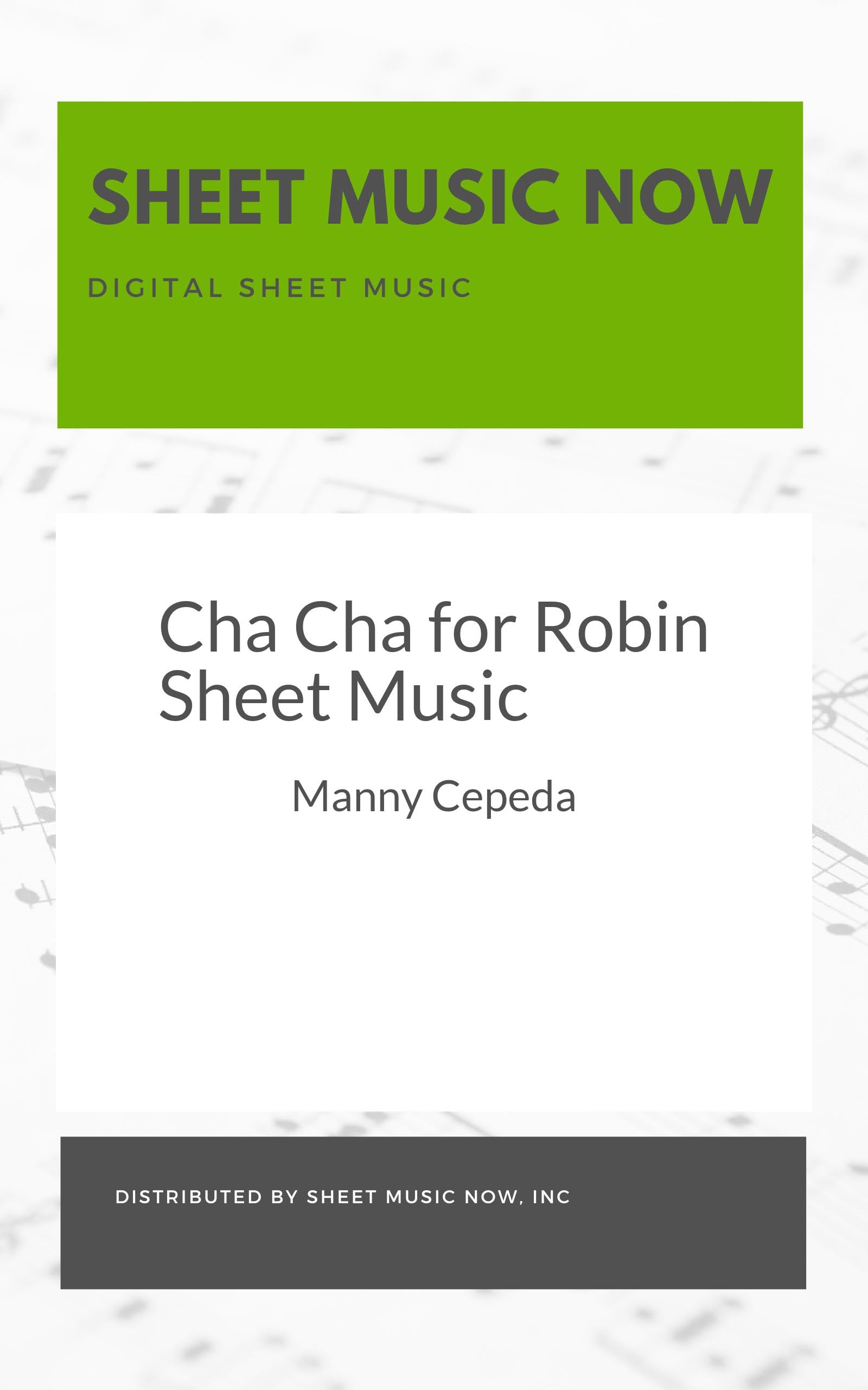 Cha Cha for Robin Sheet Music (English Edition)