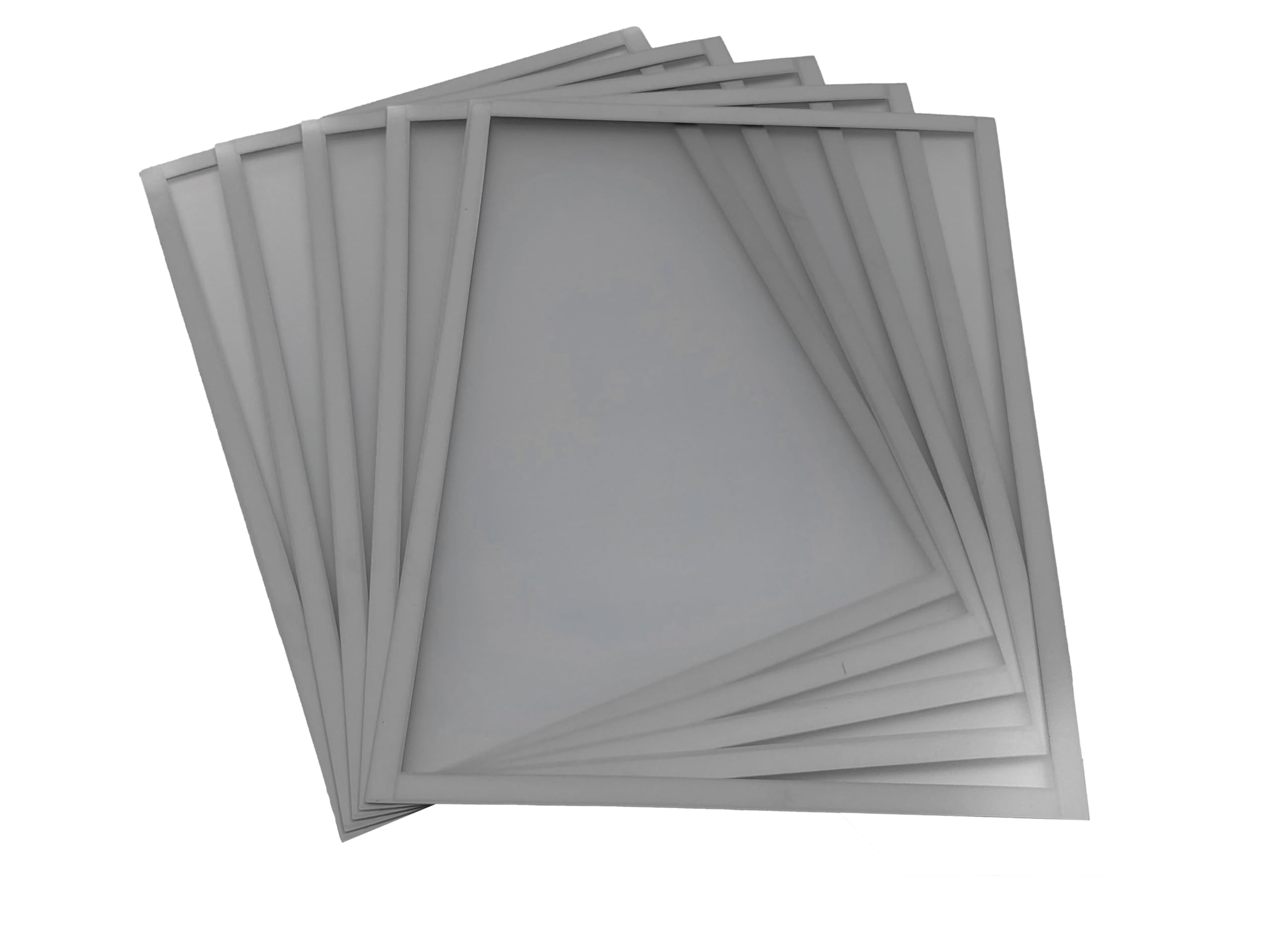 Shadow Foam Magnetic Document Holder | Pack of 5 | Document Frame for Internal Signage | Magnetic Frame A5, A4, A3 Sizes (Grey, A4)