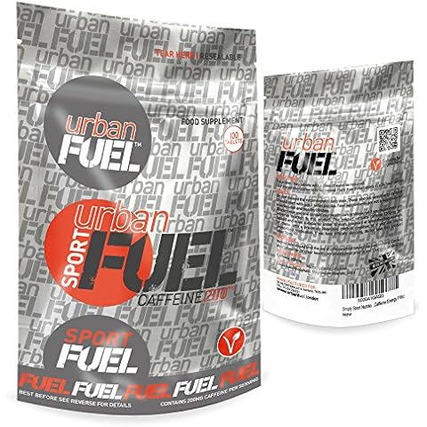 Urban Fuel Caffeine Tablets 200mg Food Supplement Cover