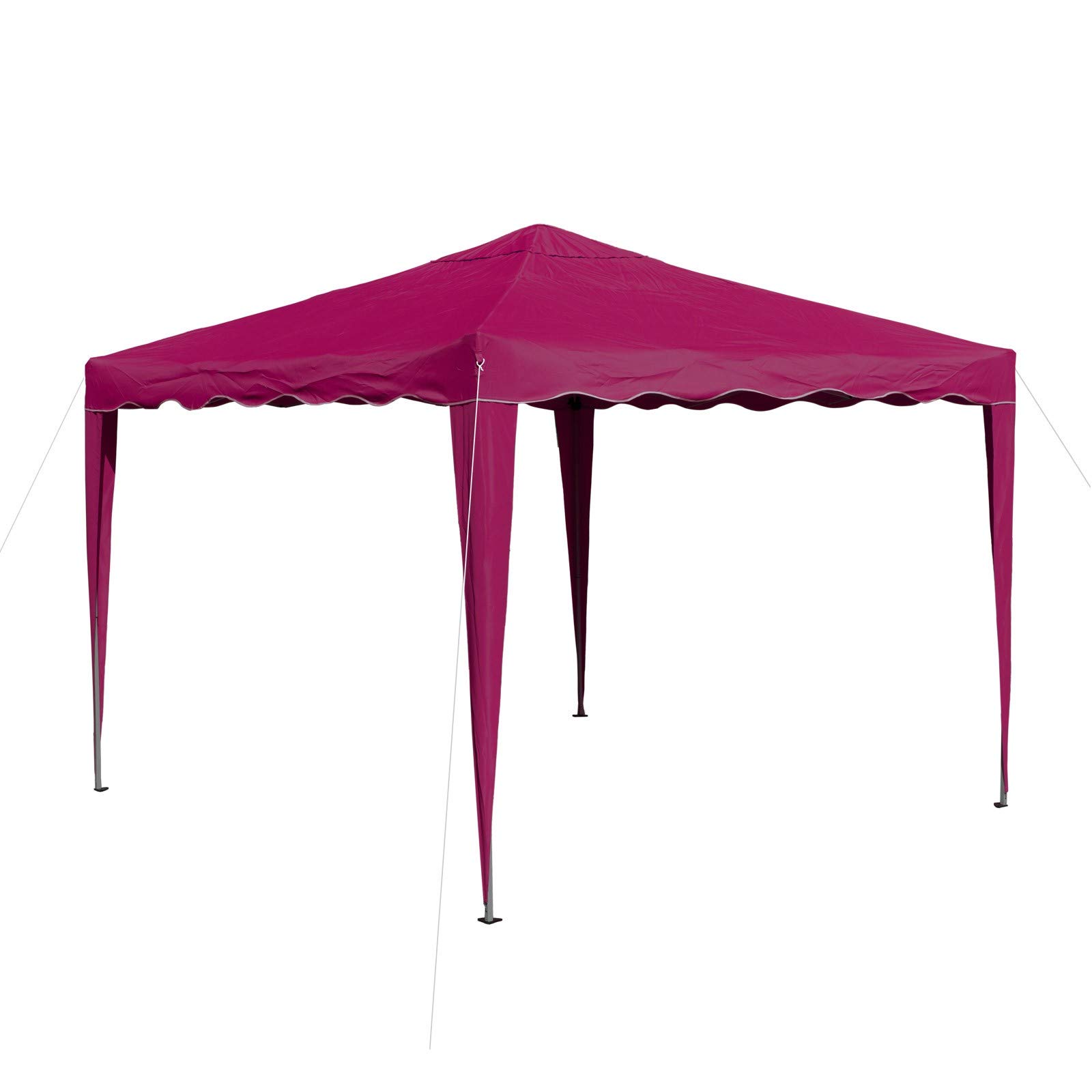 DEMA Pavillon Gartenpavillon Faltpavillon Alu/Metall 3x3m Bordeaux Garten Partyzelt