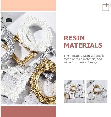 Miniatura 6 de Garneck 30 piezas de marco de fotos, mini accesorios, álbum de fotos, álbum de recortes, álbum de recortes, mesa de boda, mini marco de fotos de