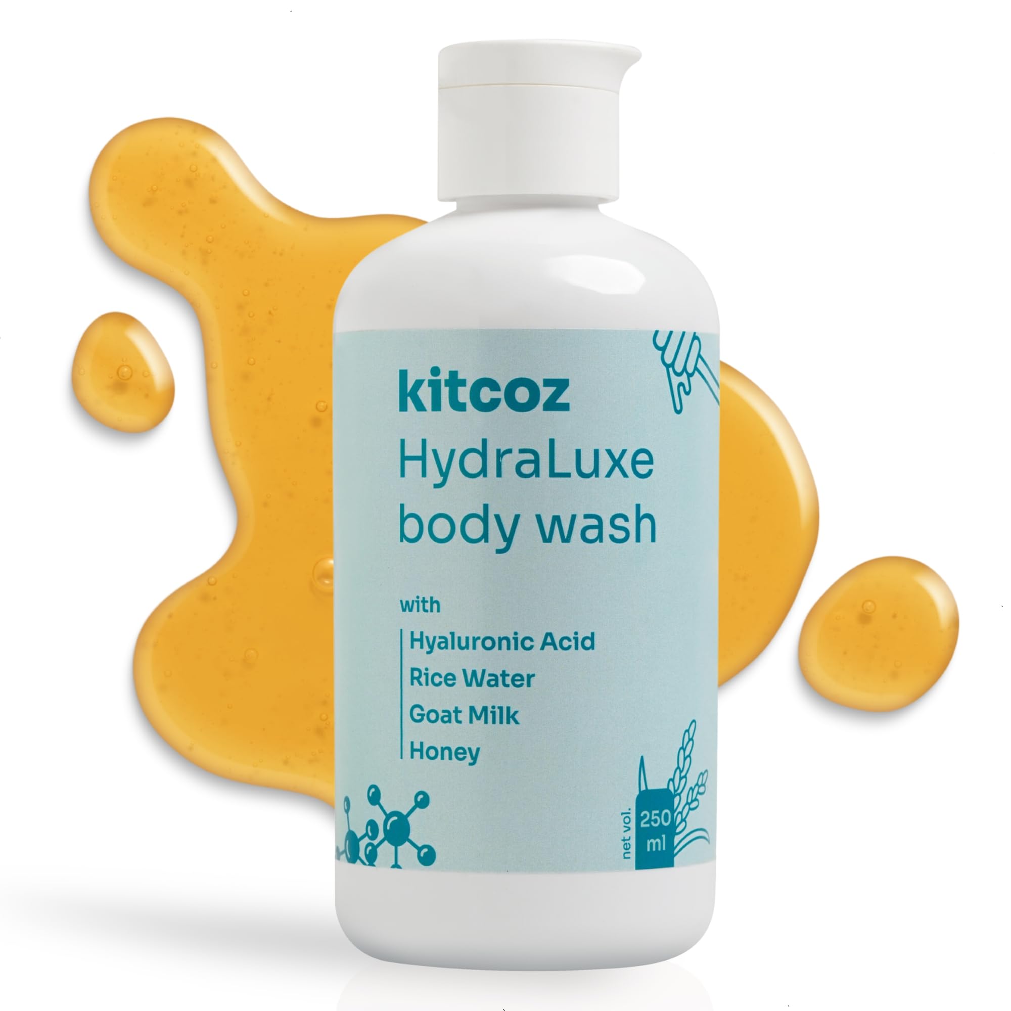 Buy Kitcoz HydraLuxe Body Wash for Intense Moisturising, Hydration