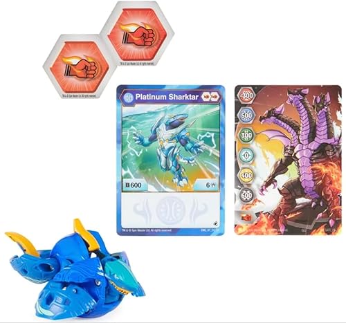 Miniatura 2 de Bakugan Leyendas, Sharktar, Serie Platinum True Metal