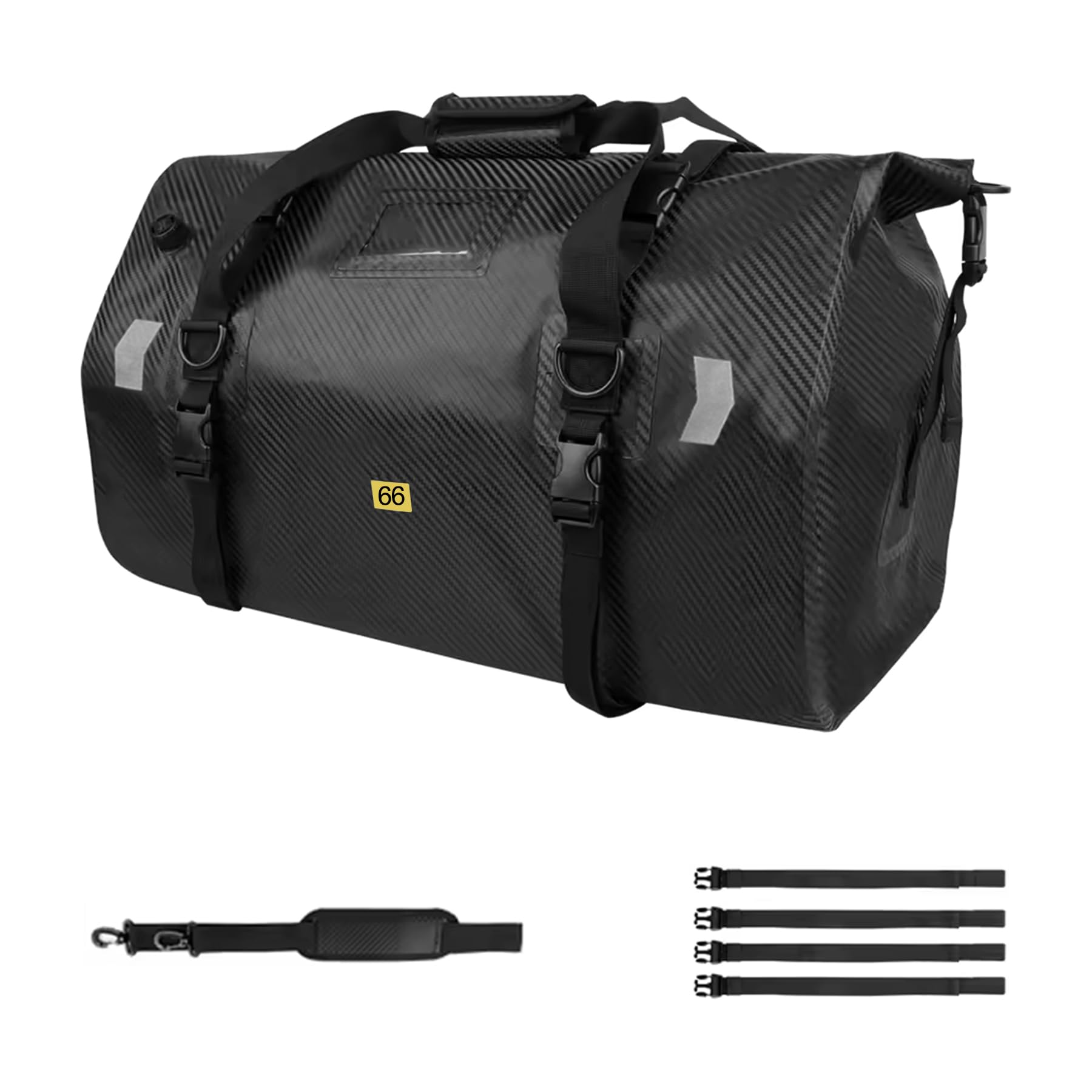 Waterproof Duffel Bag，Roll-Top Heavy Duty Dry Duffle Bag，Motorcycle Dry Bag，with Large Storage Space, Perfect for Traveling, Camping, Kayaking,