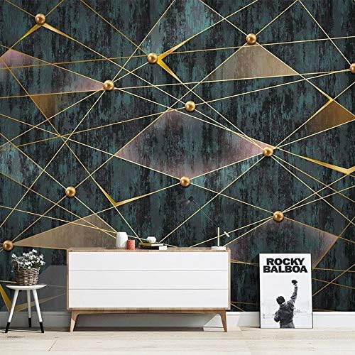 Papier peint mural 3D pour rénover un mur abîmé de salon facilement