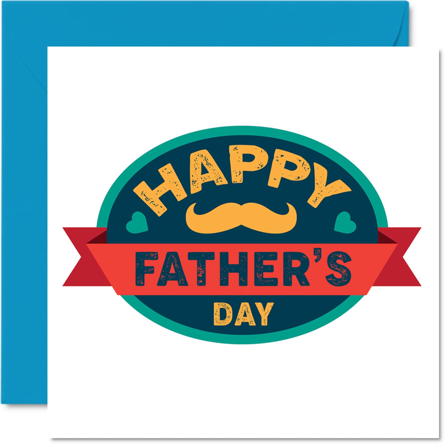 Cute Fathers Day Cards for Dad - Happy Father's Day - Awesome Heartfelt Card for Dad from Son Daughter, Father Gifts, 145mm Special Greeting Cards Gift Daddy Papa