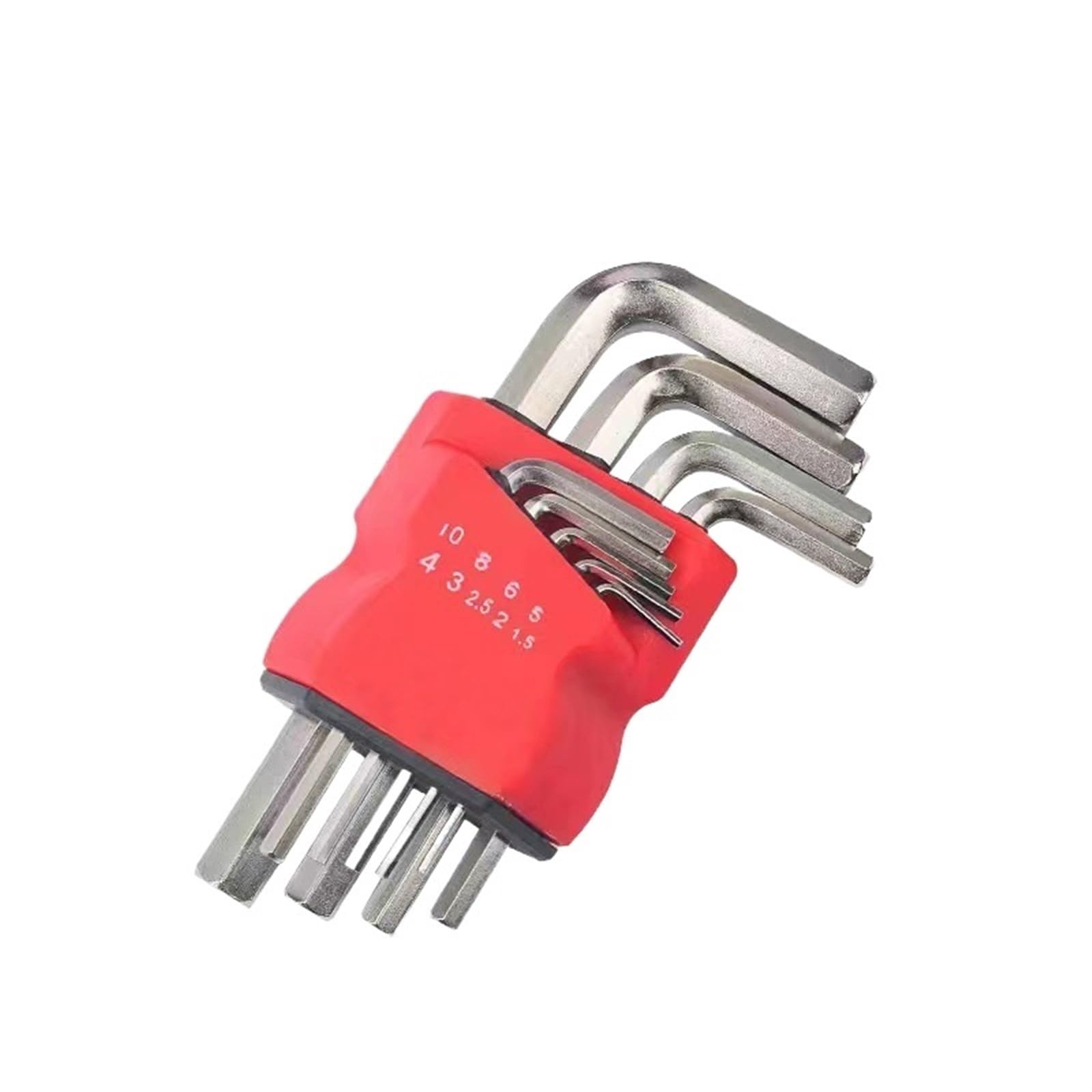 IMGASDCSD Allen Wrench, Allen Wrench L-Shaped 9PCS Alloy Steel Double-End Hex Ball Torx Star Key Set(Pt)