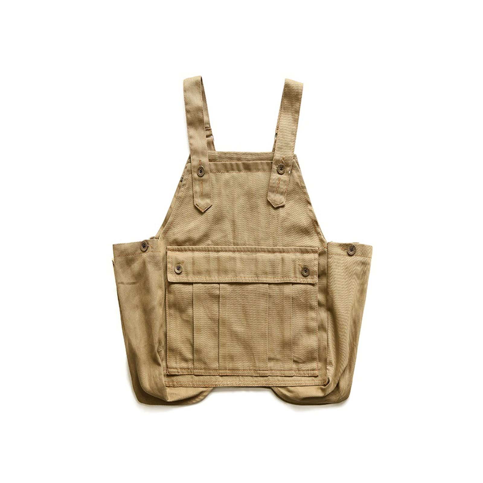 Tablier de jardinage, camping, charpentier en denim, vêtements de travail pour homme et femme, vêtements de fleuriste (kaki), kaki, taille unique