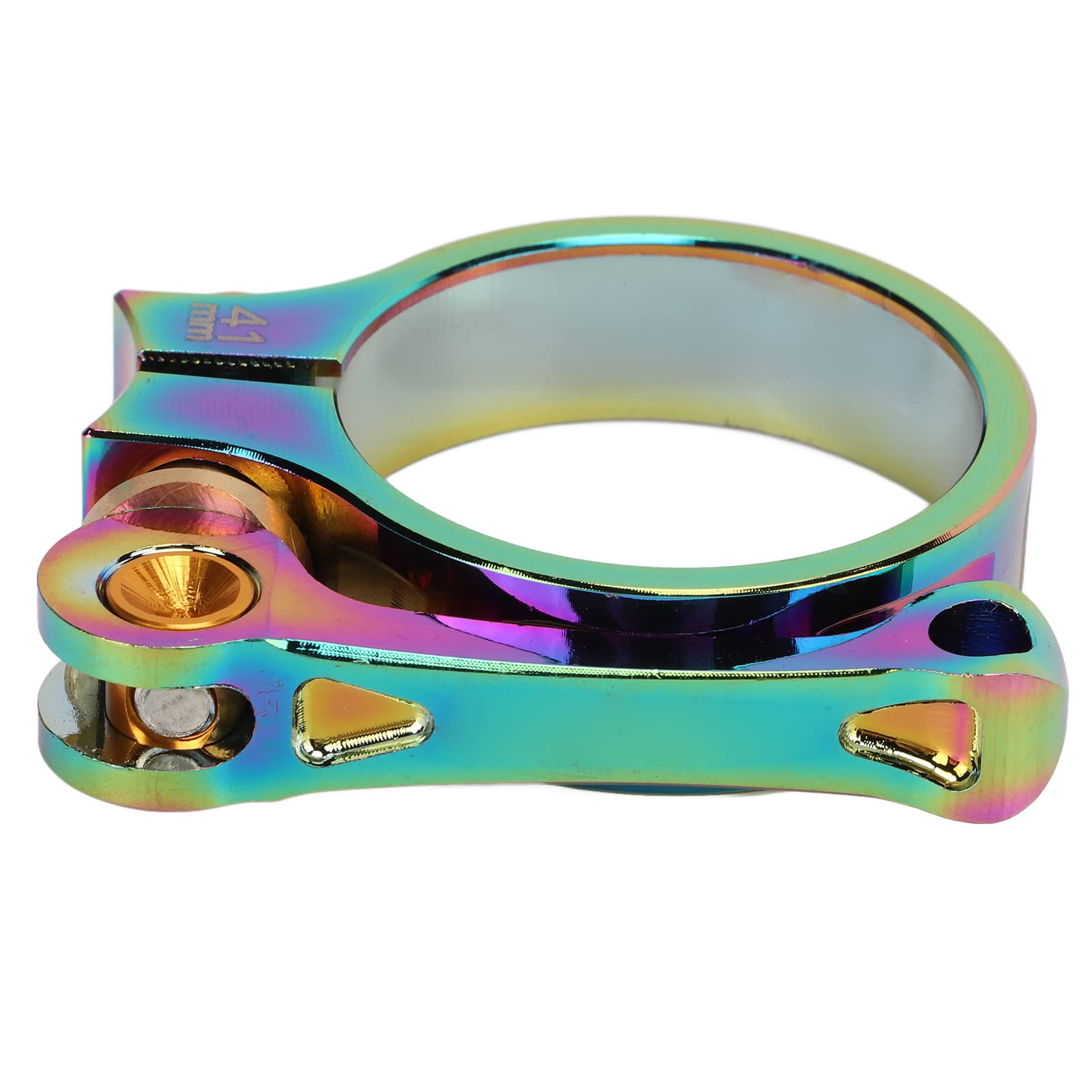 VGEBY Quick Release Seatpost Clamp, 41mm Aluminum Alloy Seatpost Clamp Sturdy Colorful Quick Release Seatpost Collar for 33.9mm Seatpost Clamp and Spare Supplies