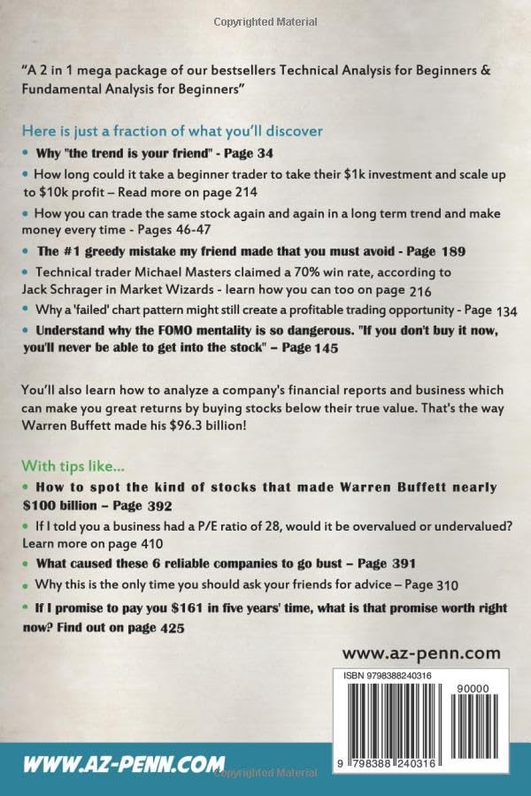 Technical & Fundamental Analysis for Beginners 2 in 1 Edition: Take $1k to $10k Using Charting and Stock Trends of the Financial Markets + Grow Your Investment Portfolio Like A Pro - Image 2