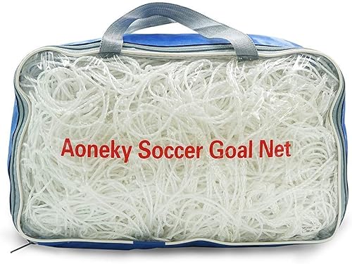 Miniatura 4 de Aoneky Red de portería de fútbol 24 x 8 pies Red de poste de portería de fútbol de tamaño completo no incluye postes