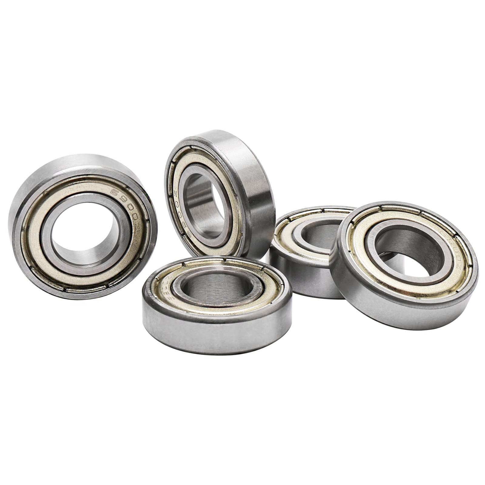 NewZoll 10x22x6mm 6900ZZ Metal Shielded Skateboard Ball Bearing