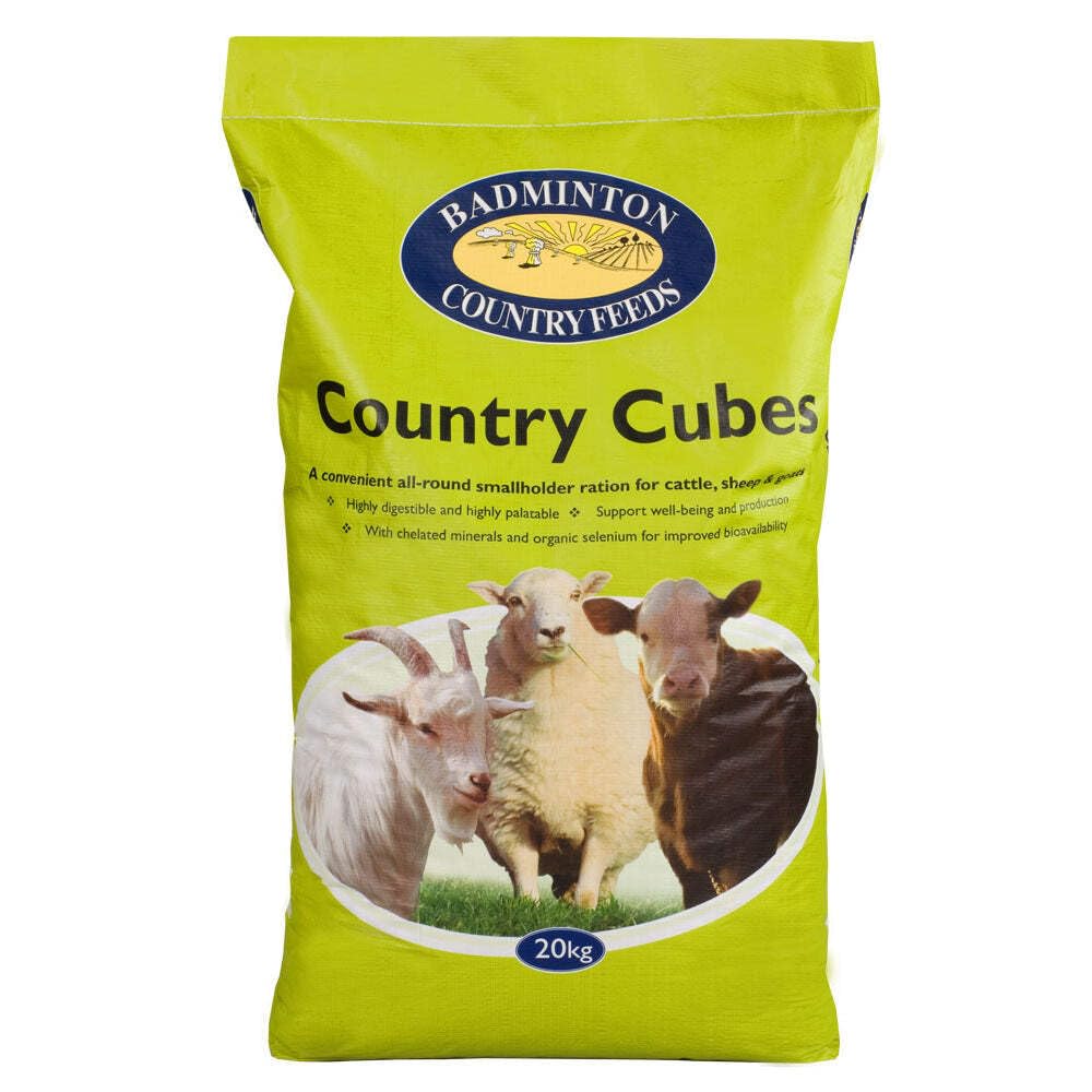 Badminton Country Cubes - Ideal for Cattle, Sheep, Goats & Ruminant 20kg