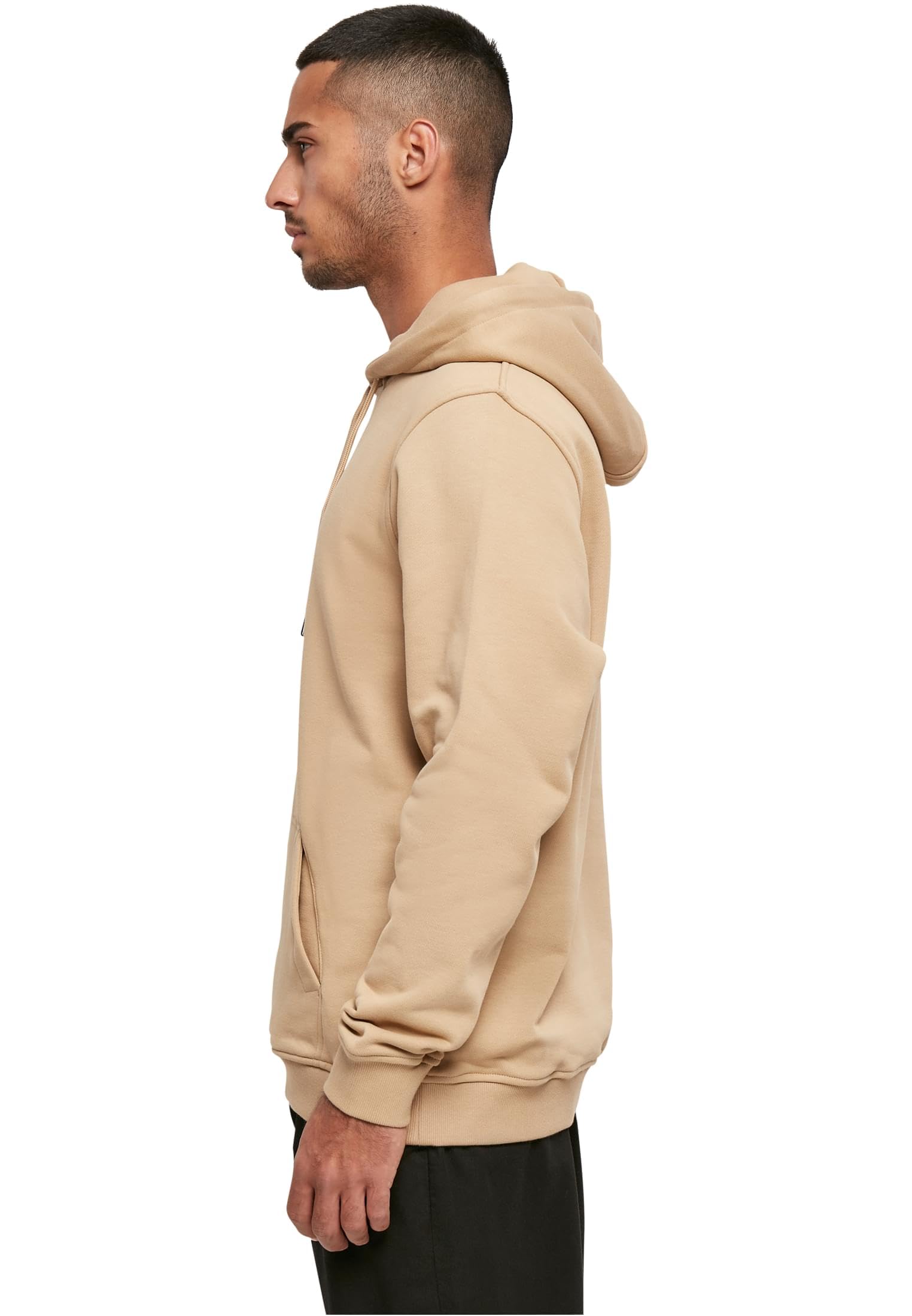 Build Your Brand Męska bluza z kapturem Ultra Heavy Regular Hoody, klasyczna bluza z kapturem dla mężczyzn, bawełna, rozmiary XS-5XL, beżowy (Unionbei), 4XL