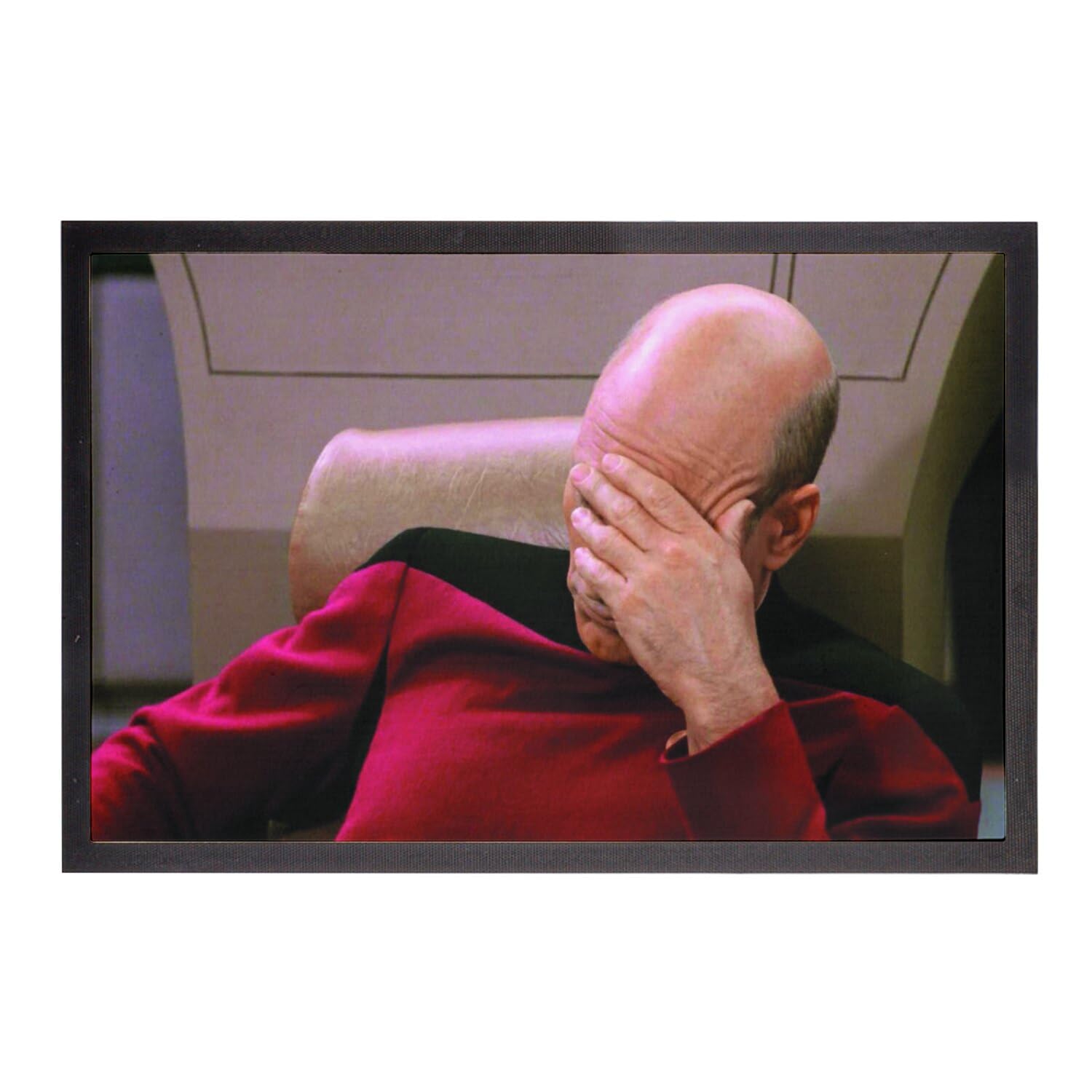 Paillasson Capitaine Jean Luc Picard cadeau idéal pour fans de série