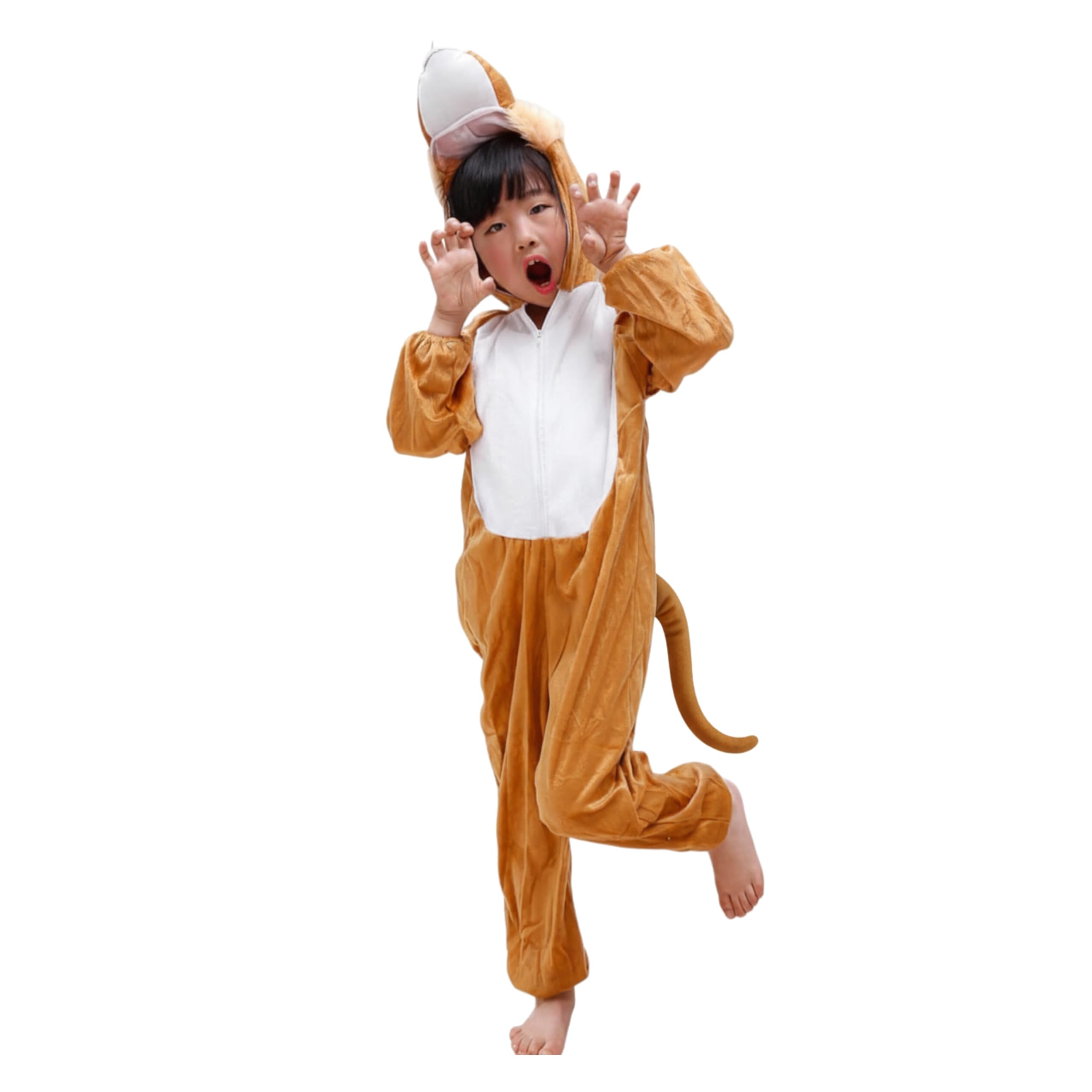 Lion Costume for Kids 1-8 years | Animal Costumes for Kids | Lion Jumpsuit Halloween Costume for Boys Girls | Cosplay Fancy Dress Lion Costume for Toddlers and Baby