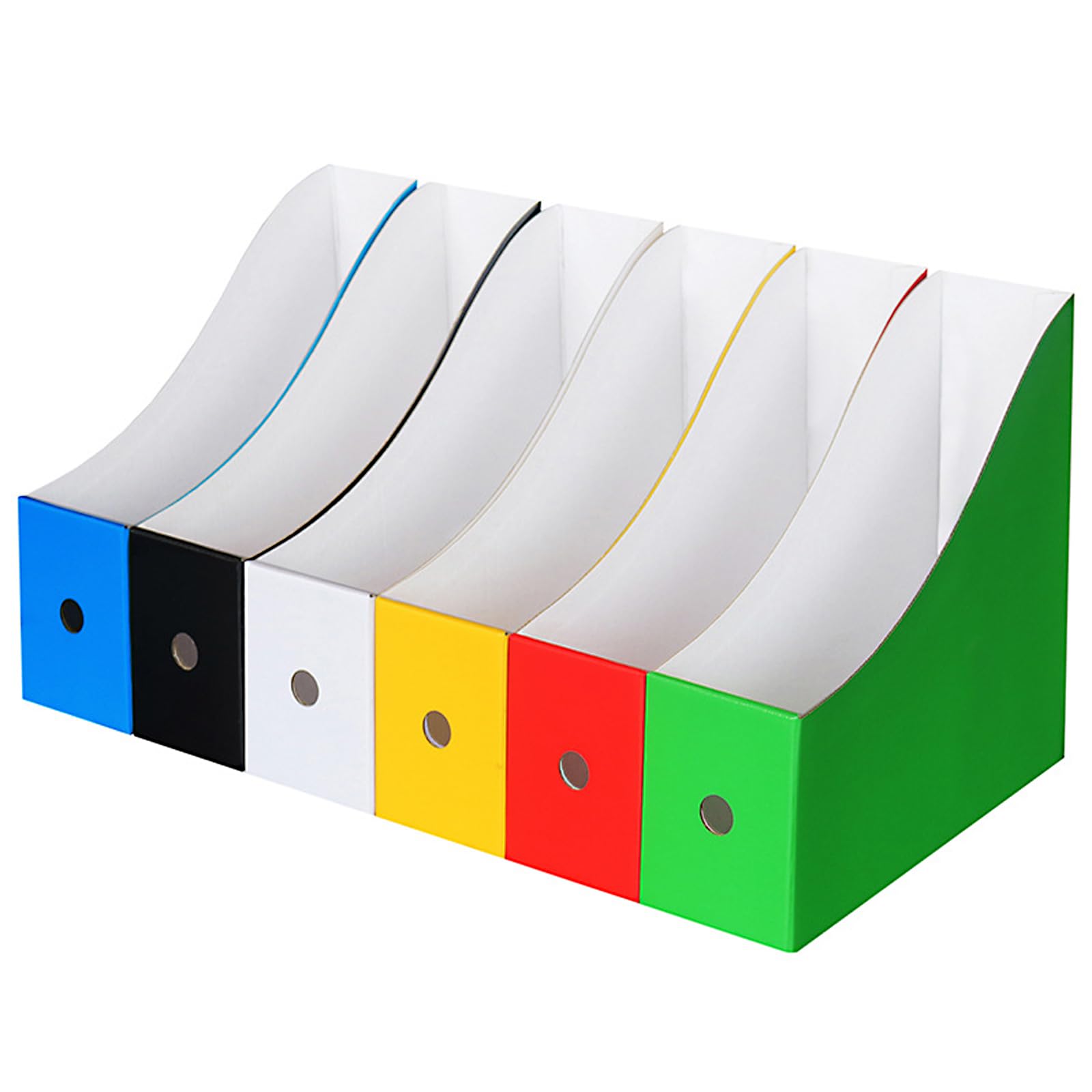 ARJDXDP 6 Pack Magazine File Holder with 6 Labels