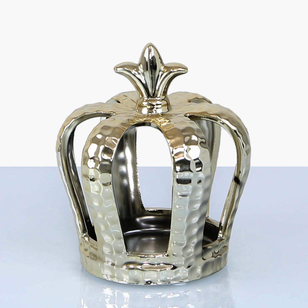 AngraveHomeRoyal Gold Crown Tealight Candle Holder Home Decoration Ornament