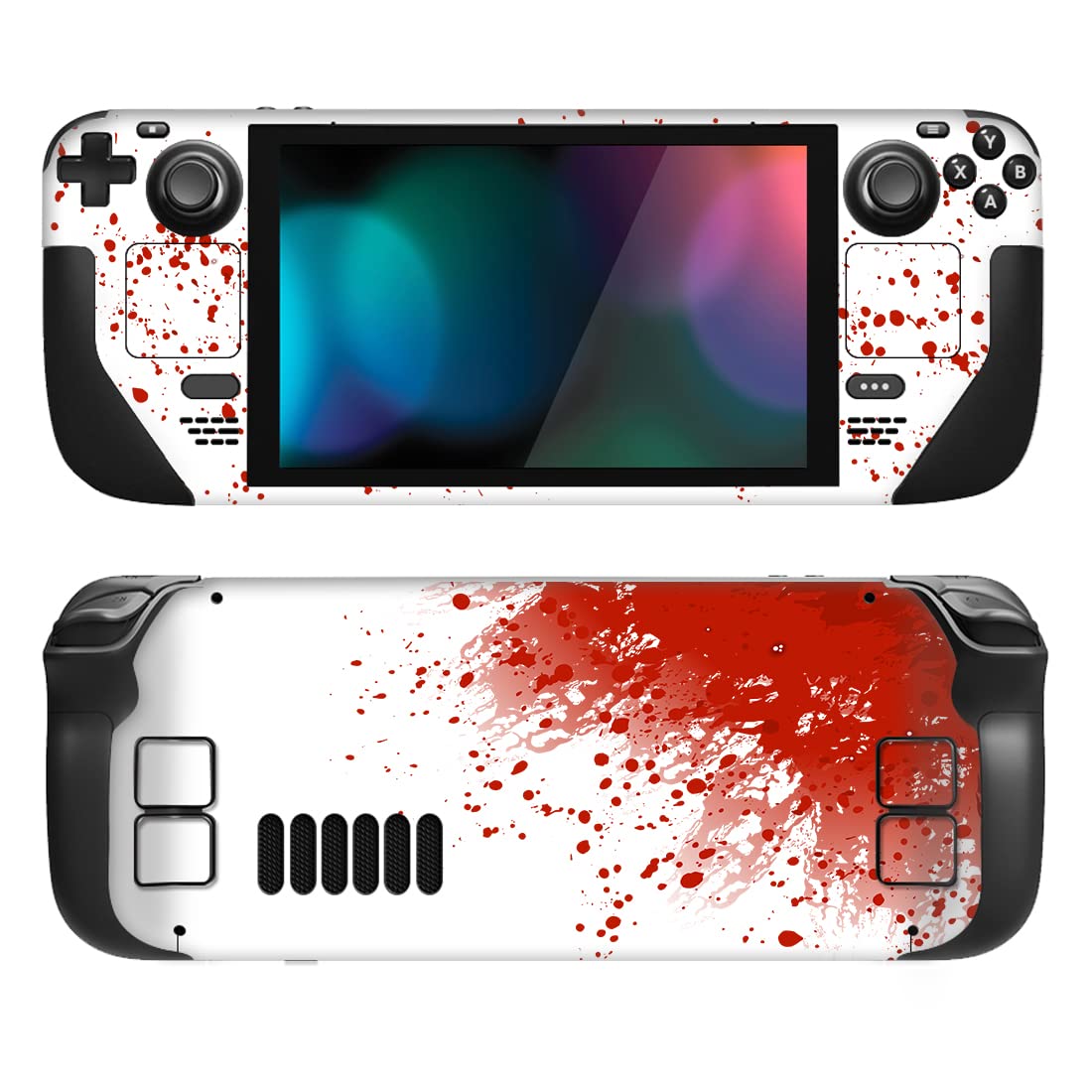 playvital Full Set Protective Skin Decal for Steam Deck LCD, Custom Stickers Vinyl Cover for Steam Deck OLED - Messy Code — view 13