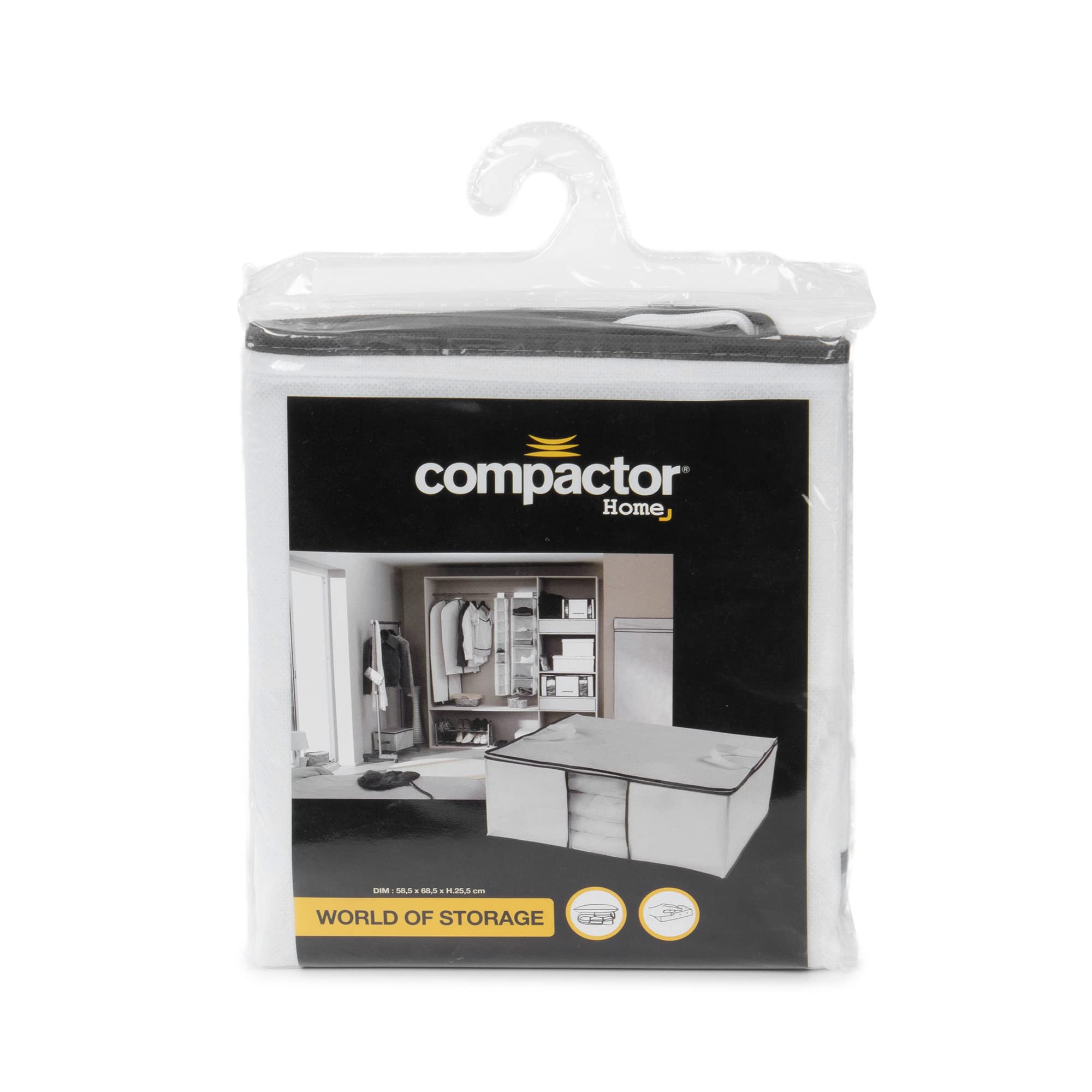 Compactor Borsa Porta Piumone World of Storage Life, 68.5x58.5x25.5 cm, Bianco