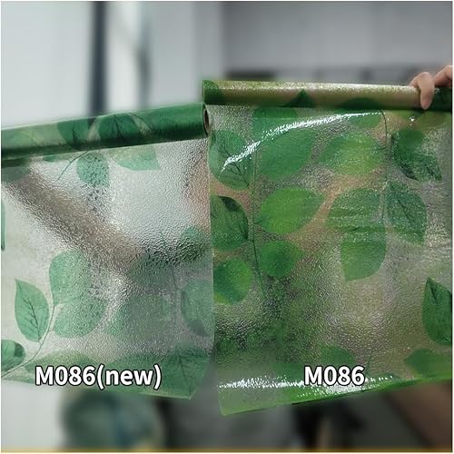 LAVOUP Película para ventana, no adhesiva, 3D, decorativa, colorida, para ventana, para baño, sala de reuniones y dormitorio, 17.5 x 157.4 pulgadas