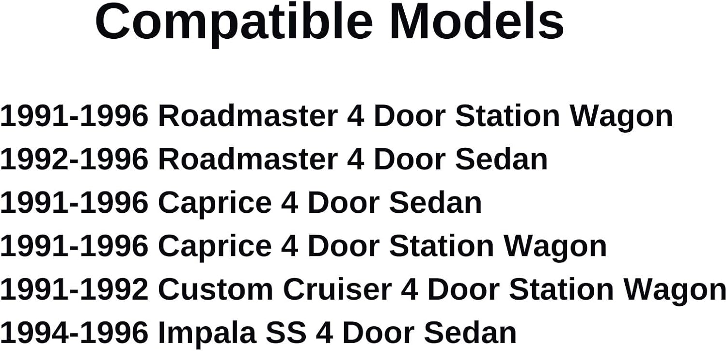 Driver Left Side Front Door Window Door Glass Compatible with Oldsmobile Custom Cruiser 1991-1992 Models/Chevrolet Impala SS 1994-1996 Models
