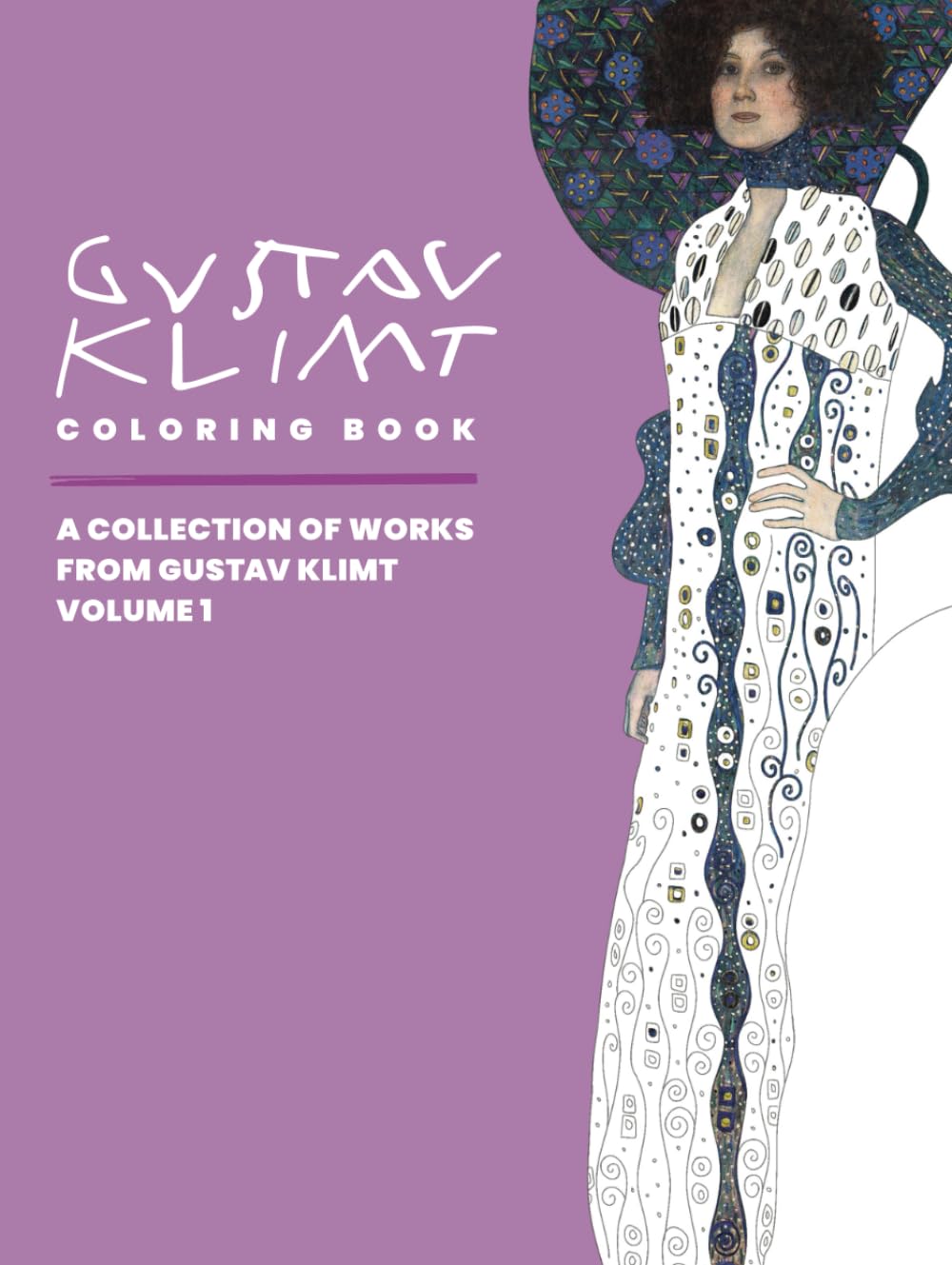 Livre de coloriage Gustav Klimt album art nouveau collection volume 1